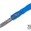 Microtech 225-12APBL Dirac D/E - Blue Handle - Apocalyptic Blade