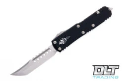 Microtech 719-10S UTX-85 Hellhound - Black Handle - Stonewashed Blade - Signature Series