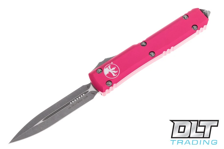 Microtech 122-10APPK Ultratech D/E - Pink Handle - Apocalyptic Blade 1 Microtech 122-10APPK Ultratech D/E - Pink Handle - Apocalyptic Blade