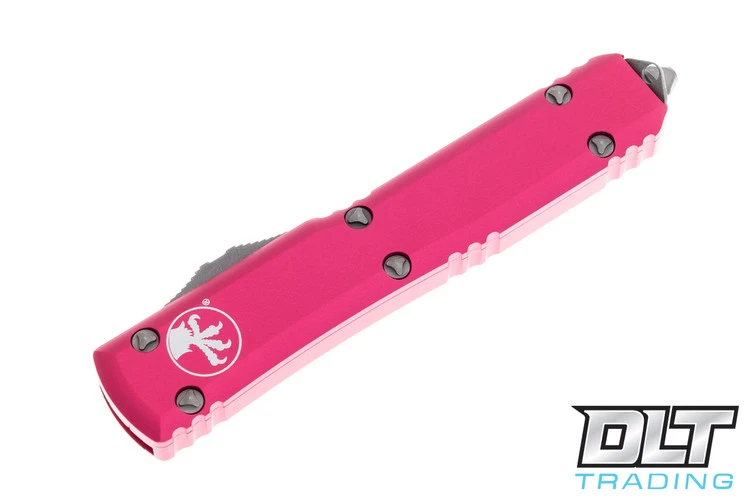 Microtech 122-10APPK Ultratech D/E - Pink Handle - Apocalyptic Blade 3 Microtech 122-10APPK Ultratech D/E - Pink Handle - Apocalyptic Blade - Image 3