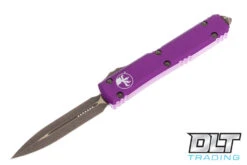 Microtech 122-13APVI Ultratech D/E - Violet Handle - Bronze Apocalyptic Blade