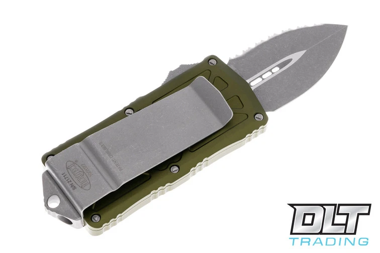 Microtech 157-12APOD Exocet D/E - OD Green Handle - Apocalyptic Blade 2 Microtech 157-12APOD Exocet D/E - OD Green Handle - Apocalyptic Blade - Image 2