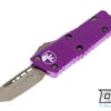 Microtech 240-13VU Mini Troodon T/E - Violet Handle - Bronze Blade