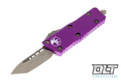 Microtech 240-13VU Mini Troodon T/E - Violet Handle - Bronze Blade