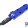 Microtech 240-1PU Mini Troodon T/E - Purple Handle - Black Blade