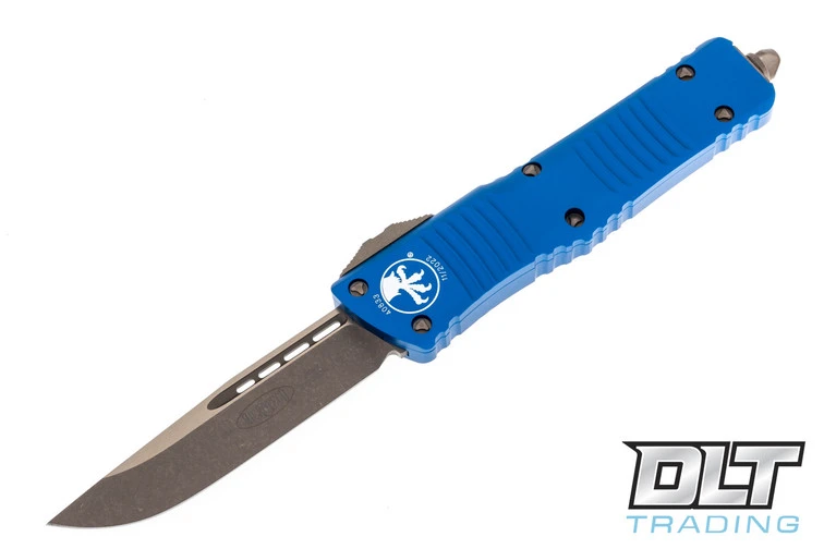 Microtech 143-13APBL Combat Troodon S/E - Blue Handle - Bronze Apocalyptic Blade 1 Microtech 143-13APBL Combat Troodon S/E - Blue Handle - Bronze Apocalyptic Blade