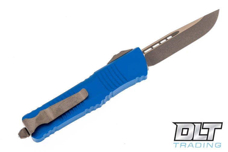 Microtech 143-13APBL Combat Troodon S/E - Blue Handle - Bronze Apocalyptic Blade 2 Microtech 143-13APBL Combat Troodon S/E - Blue Handle - Bronze Apocalyptic Blade - Image 2