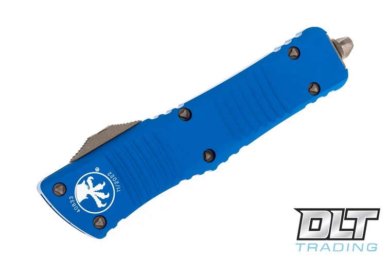 Microtech 143-13APBL Combat Troodon S/E - Blue Handle - Bronze Apocalyptic Blade 3 Microtech 143-13APBL Combat Troodon S/E - Blue Handle - Bronze Apocalyptic Blade - Image 3
