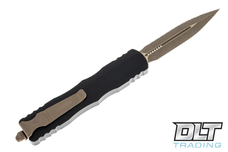 Microtech 227-15AP Dirac Delta D/E - Black Handle - Bronze Apocalyptic Blade 2 Microtech 227-15AP Dirac Delta D/E - Black Handle - Bronze Apocalyptic Blade - Image 2