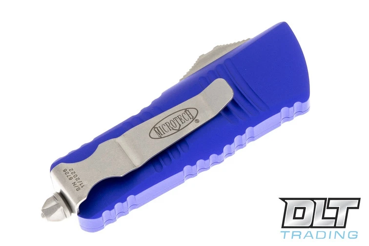 Microtech 240-10PU Mini Troodon T/E - Purple Handle - Stonewashed Blade 4 Microtech 240-10PU Mini Troodon T/E - Purple Handle - Stonewashed Blade - Image 4
