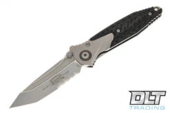 Microtech 261-8CFTI Socom Bravo T/E - Titanium Bolster - Carbon Fiber - Bead Blasted Bla…