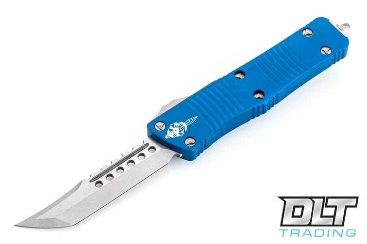 Microtech 619-10BL Troodon Hellhound - Blue Handle - Stonewash Blade 1 Microtech 619-10BL Troodon Hellhound - Blue Handle - Stonewash Blade