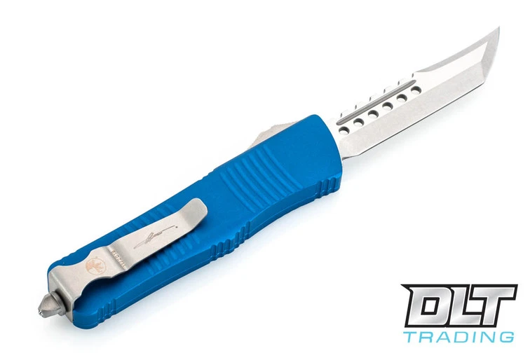 Microtech 619-10BL Troodon Hellhound - Blue Handle - Stonewash Blade 2 Microtech 619-10BL Troodon Hellhound - Blue Handle - Stonewash Blade - Image 2