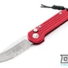 Microtech 135-11RD LUDT - Red Handle - Stonewash Blade