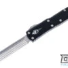 Microtech 234-10TBC Tactical Beard Comb - Black Handle - Stonewashed Blade
