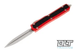Microtech 206-10RDS Makora D/E - Red Handle - Stonewashed Blade - Signature Series