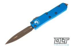 Microtech 232-13APBL UTX-85 D/E - Blue Handle - Bronze Apocalyptic Blade