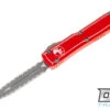 Microtech 122-D12DRD Ultratech D/E - Distressed Red Handle - Apocalyptic Blade