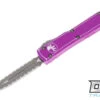 Microtech 122-D12DVI Ultratech D/E - Distressed Violet Handle - Apocalyptic Blade