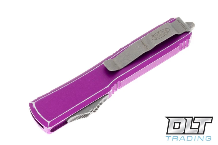 Microtech 122-D12DVI Ultratech D/E - Distressed Violet Handle - Apocalyptic Blade 4 Microtech 122-D12DVI Ultratech D/E - Distressed Violet Handle - Apocalyptic Blade - Image 4