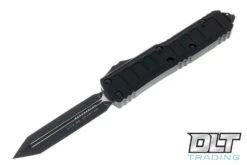 Microtech 230II-1TS UTX-85 II Spartan - Black Handle - Black Blade - Signature Series