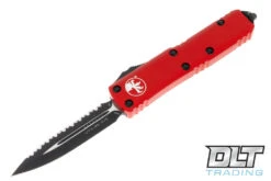 Microtech 232-3RD UTX-85 D/E - Red Handle - Black Blade