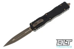 Microtech 225-13AP Dirac D/E - Black Handle - Bronze Apocalyptic Blade