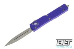Microtech 147-10PU UTX-70 D/E - Purple Handle - Stonewashed Blade