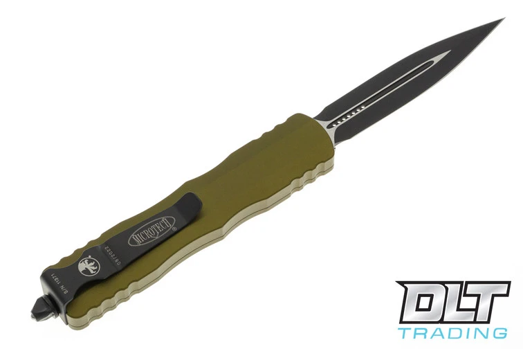 Microtech 225-1OD Dirac D/E - OD Green Handle - Black Blade 2 Microtech 225-1OD Dirac D/E - OD Green Handle - Black Blade - Image 2
