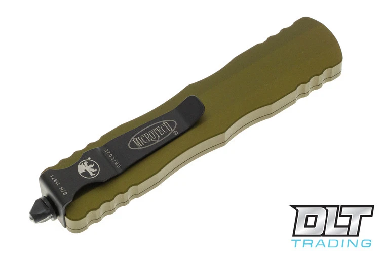 Microtech 225-1OD Dirac D/E - OD Green Handle - Black Blade 4 Microtech 225-1OD Dirac D/E - OD Green Handle - Black Blade - Image 4