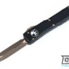 Microtech 122-13AP Ultratech D/E - Black Handle - Bronze Apocalyptic Blade