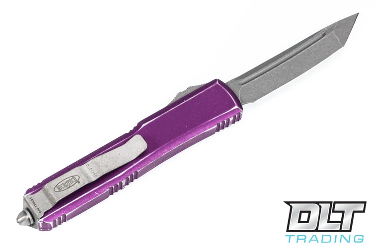 Microtech 123-10DVI Ultratech T/E - Distressed Violet Handle - Apocalyptic Blade 2 Microtech 123-10DVI Ultratech T/E - Distressed Violet Handle - Apocalyptic Blade - Image 2