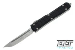 Microtech 123II-11S Ultratech II D/E - Black Handle - Stonewashed Blade