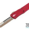 Microtech 219-13RDS Combat Troodon Hellhound - Red Handle - Bronze Blade - Signature Ser…