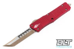 Microtech 219-13RDS Combat Troodon Hellhound - Red Handle - Bronze Blade - Signature Ser…