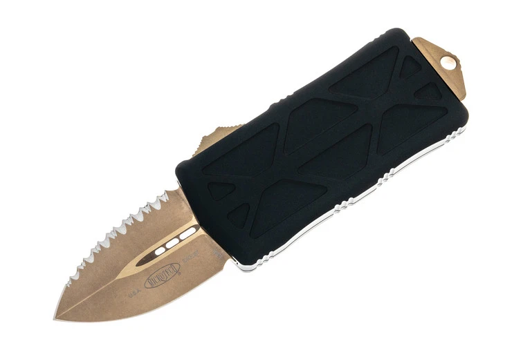 Microtech 157-15 Exocet D/E - Black Handle - Bronze Blade 1 Microtech 157-15 Exocet D/E - Black Handle - Bronze Blade