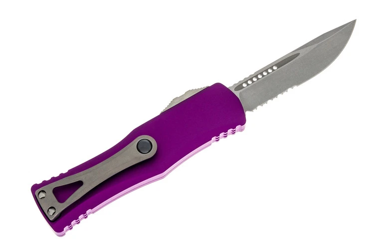 Microtech 703-11VI Hera S/E - Violet Handle - Stonewashed Blade 2 Microtech 703-11VI Hera S/E - Violet Handle - Stonewashed Blade - Image 2