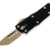 Microtech 819-13S Mini Troodon Hellhound - Black Handle - Bronze Blade - Signature Serie…
