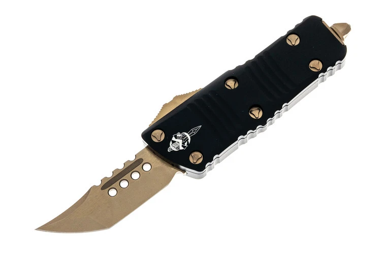 Microtech 819-13S Mini Troodon Hellhound - Black Handle - Bronze Blade - Signature Serie… 1 Microtech 819-13S Mini Troodon Hellhound - Black Handle - Bronze Blade - Signature Serie…