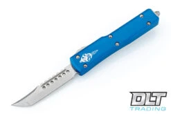 Microtech 419-10BLS UTX-70 Hellhound - Blue Handle - Stonewashed Blade - Signature Serie…