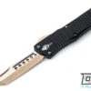 Microtech 219-13S Combat Troodon Hellhound - Black Handle - Bronze Blade - Signature Ser…