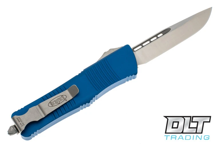 Microtech 139-4BL Troodon S/E - Blue Handle - Satin Blade 2 Microtech 139-4BL Troodon S/E - Blue Handle - Satin Blade - Image 2