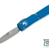Microtech 120-10BL Ultratech Bayonet - Blue Handle - Stonewashed Blade