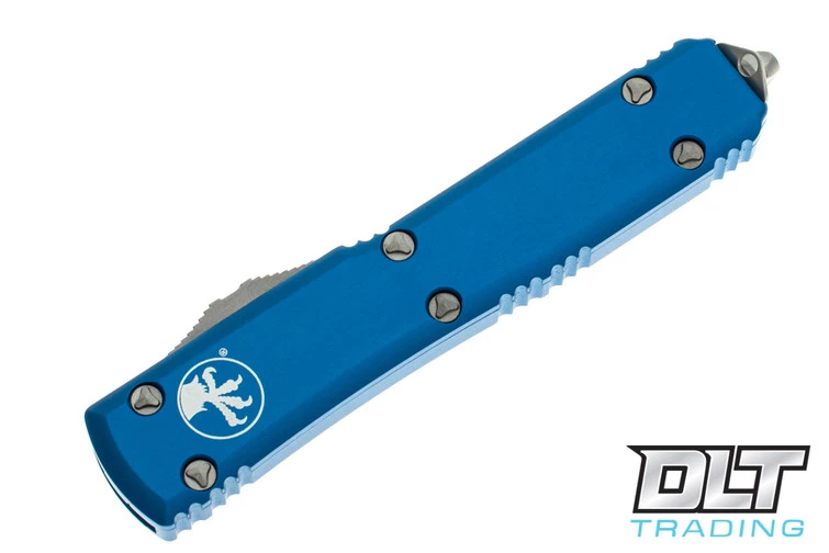 Microtech 120-10BL Ultratech Bayonet - Blue Handle - Stonewashed Blade 3 Microtech 120-10BL Ultratech Bayonet - Blue Handle - Stonewashed Blade - Image 3