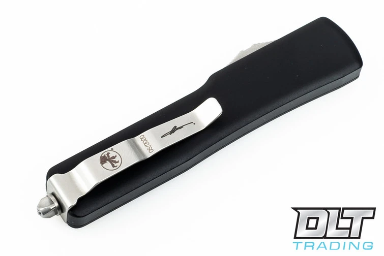 Microtech 419-10S UTX-70 Hellhound - Black Handle - Stonewashed Blade - Signature Series 5 Microtech 419-10S UTX-70 Hellhound - Black Handle - Stonewashed Blade - Signature Series - Image 5