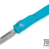 Microtech CA148-10TQ UTX-70 S/E - Turquoise Handle - Stonewashed Blade