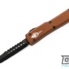 Microtech 419-1DLCTTAS UTX-70 Hellhound - Tan Handle - DLC Blade - Signature Series