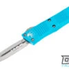 Microtech 138-4TQ Troodon D/E - Turquoise Handle - Satin Blade