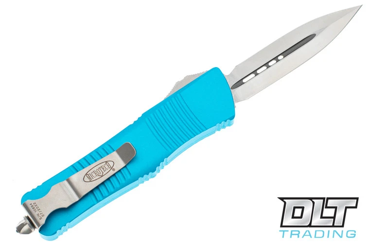 Microtech 138-4TQ Troodon D/E - Turquoise Handle - Satin Blade 2 Microtech 138-4TQ Troodon D/E - Turquoise Handle - Satin Blade - Image 2