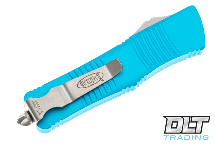 Microtech 138-4TQ Troodon D/E - Turquoise Handle - Satin Blade 4 Microtech 138-4TQ Troodon D/E - Turquoise Handle - Satin Blade - Image 4